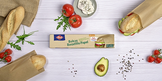 Bocadillos siempre frescos con las Bolsas para bocadillos de papel de Albal®.